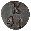 1940 2 1/2 X 1/4